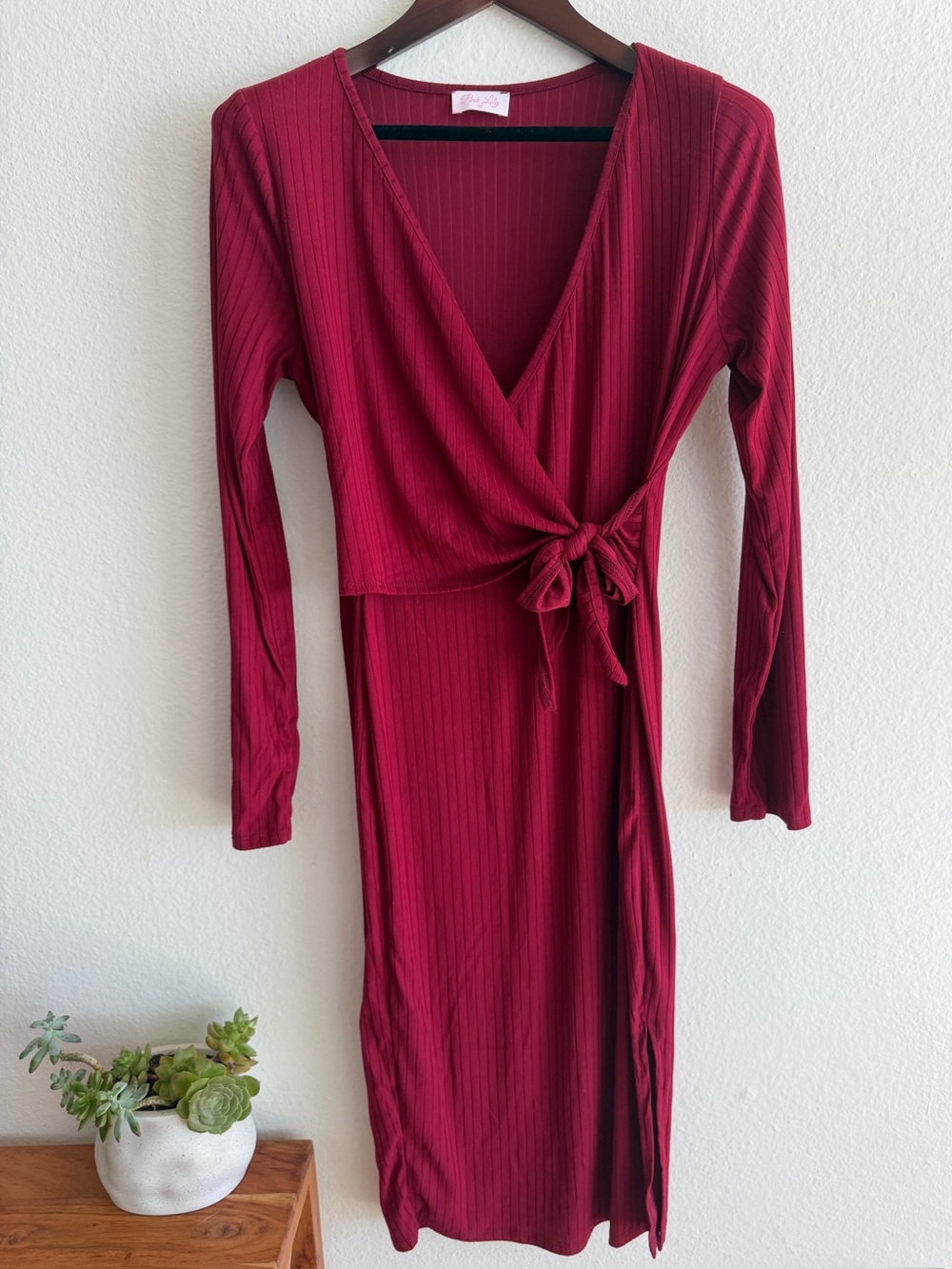 Pink Lily Wrap Dress